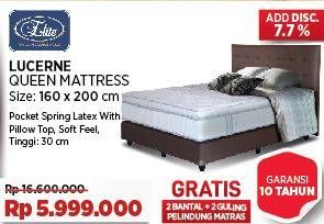 Promo Harga Elite Lucerne Complete Bed Set 160x200cm  - COURTS
