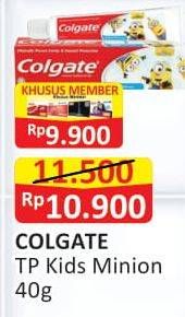 Promo Harga COLGATE Toothpaste Kids Minion 40 gr - Alfamart