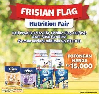 Promo Harga FRISO Gold Susu Pertumbuhan/FRISIAN FLAG Jelajah/Karya/Susu Bendera  - Alfamidi