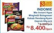 Promo Harga Indomie Hype Abis Mieghetti Bolognese, Kebab Rendang, Ayam Geprek 85 gr - Indomaret