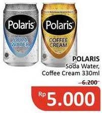 Promo Harga POLARIS Soda Water, Polaris Coffee Cream 330ml  - Alfamidi