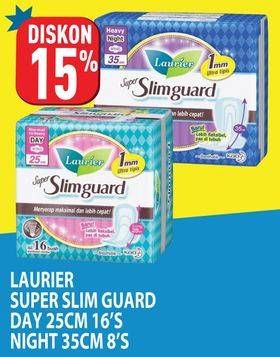LAURIER Super Slim Guard Day 25 cm 16's, Night 35cm 8's