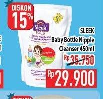 Promo Harga Sleek Baby Bottle, Nipple and Accessories Cleanser 450 ml - Hypermart