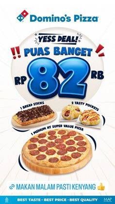 Promo Harga Yess Deal  - Domino Pizza