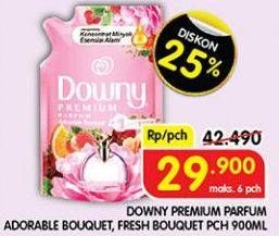 Promo Harga Downy Premium Parfum Adorable Bouquet, Fresh Bouquet 900 ml - Superindo