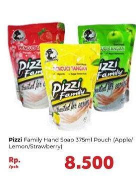 Promo Harga PIZZI Hand Soap Strawberry, Apple, Lemon 375 ml - Carrefour