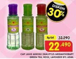 Promo Harga CAP LANG Minyak Ekaliptus Aromatherapy Green Tea, Lavender, Rose 60 ml - Superindo