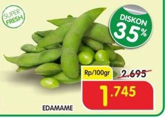 Promo Harga Edamame per 100 gr - Superindo