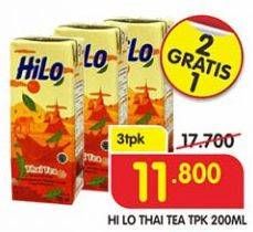 Promo Harga Hilo Thai Tea per 3 box 200 ml - Superindo