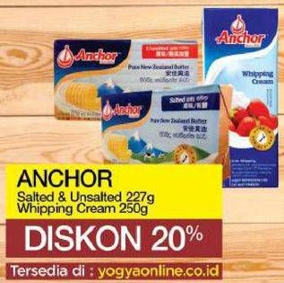 Promo Harga Anchor Butter/Whipping Cream  - Yogya