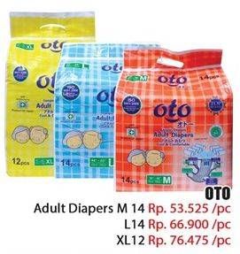 Promo Harga OTO Adult Diapers M14  - Hari Hari