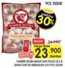 Promo Harga Sumber Selera Bakso Sapi SB Serba Guna, Polos 25 pcs - Superindo