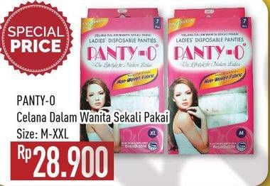 Promo Harga PANTY-O Ladies Disposable Panties M-XXL  - Hypermart