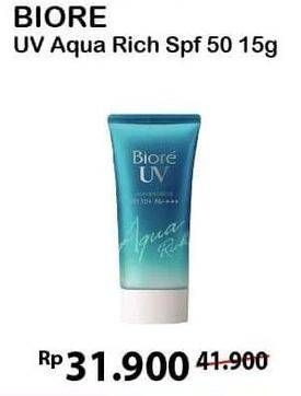 Promo Harga BIORE UV Aqua Rich Watery Essence SPF 50 15 gr - Alfamart