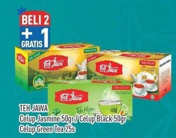 Promo Harga Teh Jawa Teh Celup Jasmine Tea, Black Tea, Green Tea per 25 pcs 2 gr - Hypermart