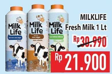 Promo Harga Milk Life Fresh Milk 1000 ml - Hypermart