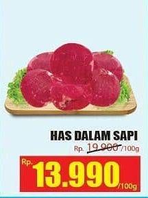 Promo Harga Daging Has Dalam (Tenderloin) per 100 gr - Hari Hari