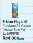 Promo Harga FRISIAN FLAG Susu UHT Purefarm All Variants, Kecuali Low Fat  - Alfamart