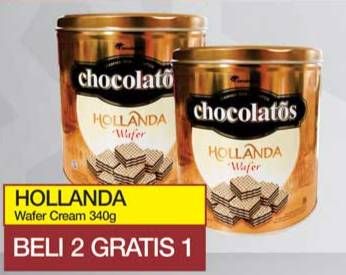 Promo Harga HOLLANDA Chocolatos Wafer 340 gr - Yogya