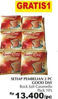 Promo Harga Good Day Instant Coffee 3 in 1 per 10 sachet - Giant