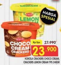 Promo Harga Kokola Cream Crackers Choco, Lemon 240 gr - Superindo