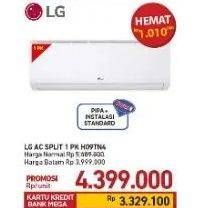 Promo Harga LG AC H09TN4 1 PK  - Carrefour