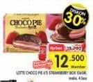 Promo Harga Lotte Chocopie Marshmallow Strawberry per 6 pcs 26 gr - Superindo