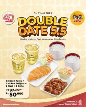Promo Harga Double Date 5.5  - HokBen