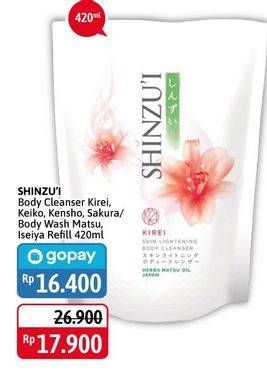 Promo Harga SHINZUI Body Cleanser Kirei, Keiko, Kensho, Sakura, Matsu, Iseiya 420 ml - Alfamidi