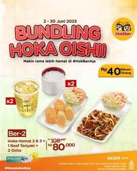 Promo Harga Bundling Hoka Oishi  - HokBen