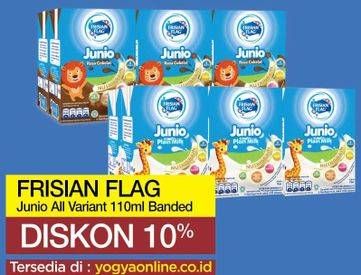 Promo Harga FRISIAN FLAG Susu UHT Junio All Variants 110 ml - Yogya