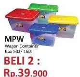 Promo Harga MPW Container 503 per 2 pcs 16 ltr - Yogya