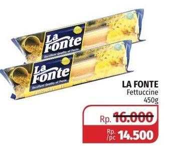 Promo Harga LA FONTE Fettuccine 450 gr - Lotte Grosir