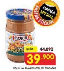 Promo Harga MORIN Jam Peanut Butter 330 gr - Superindo