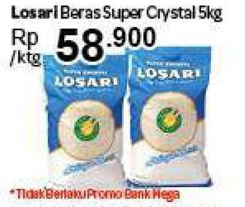 Promo Harga Losari Beras Super Crystal 5 kg - Carrefour