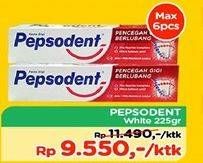 Promo Harga PEPSODENT Pasta Gigi Pencegah Gigi Berlubang White 225 gr - TIP TOP