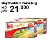 Promo Harga MEG Cheddar Cheese 170 gr - Carrefour