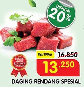 Promo Harga Daging Rendang Sapi per 100 gr - Superindo