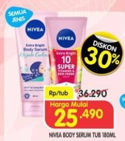 Promo Harga Nivea Body Serum All Variants 180 ml - Superindo