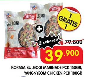 Promo Harga Korasa Chicken Bulgogi, Yangnyeom 150 gr - Superindo