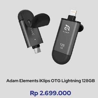 Promo Harga Adam Elements Iklips OTG Lightning 128 GB  - iBox