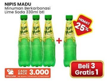 Promo Harga Nipis Madu Lime Soda 330 ml - Indomaret
