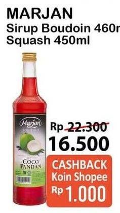 Promo Harga MARJAN Syrup Boudoin 460 ml - Alfamart