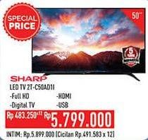 Promo Harga SHARP 2T-C50AD1i Full-HD 50"  - Hypermart