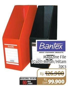 Promo Harga BANTEX Magazine File Merah, Hitam, FC4011 per 3 pcs - Lotte Grosir
