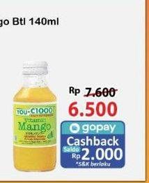 Promo Harga You C1000 Health Drink Vitamin Mango 140 ml - Alfamart