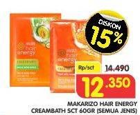 Promo Harga MAKARIZO Hair Energy Fibertherapy Hair & Scalp Creambath All Variants 60 gr - Superindo