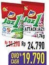 Promo Harga ATTACK Jaz1 Detergent Powder Semerbak Cinta, Pesona Segar 1700 gr - Hypermart