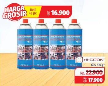 Promo Harga HICOOK Tabung Gas (Gas Cartridge) 230 gr - Lotte Grosir