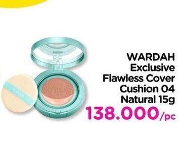 Promo Harga WARDAH Exclusive Flawless Cover Cushion 04 Natural 15 gr - Watsons